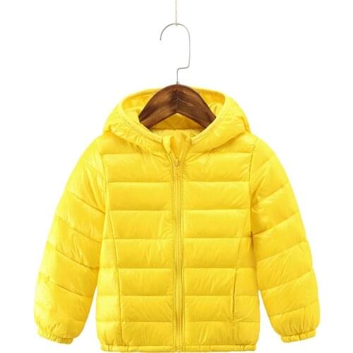 Kids Girls Down Coats Children Boys Lightweight Jacket Autumn/Winter Baby Fashion Warming Colorful Coats Child Down Outerwear