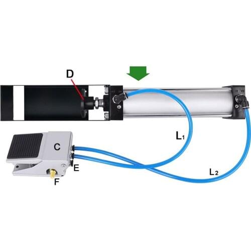 Push Valve Aluminum Can Crusher, Heavy Duty Pneumatic Cylinder Soda Beer Can Crusher