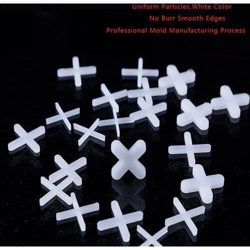 1000pcs Decoration Tool Ceramic Tiler Spacer Cross Plastic Tile Plumber Reuseable Leveling System Construction 1/1.5/2/2.5/3mm