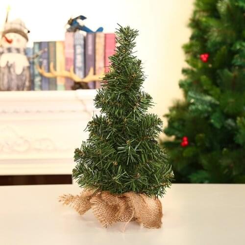 Creative Mini Burlap Christmas Tree Christmas Day Mall Window Desktop Plant Decoration 20CM or 30CM