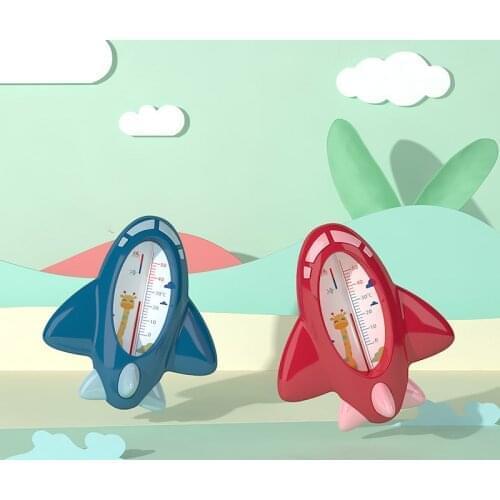 Cartoon Spaceship Baby Bath Water Thermometer Quick Measure Clear Scale Water Sensor Thermometer PP Floatable Children Bath Toy