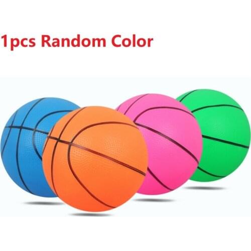 1pcs Mini Inflatable Bouncy Basketball Indoor/Outdoor Ball Kids Toy Gift Thick Durable Pimpled Rubber Basketball Toys Random