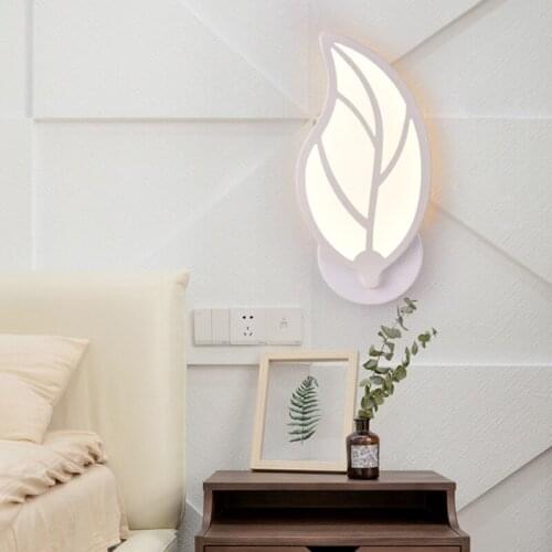 Butterfly Leaf Wall Light Lamp Warm White 18W 36 LED Light Living Room Corridor Bedside Wall Lamps Home Decor Night Light