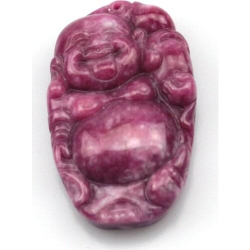 Natural sugilite pendant natural stone pendant carved Buddha sweet jewelry for girls