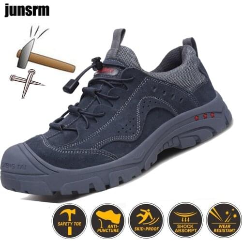 NewSafety shoes steel toe puncture-proof movement is indestructible Electric welder, not afraid of sparks Work boots insulation