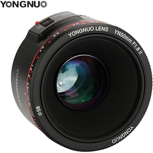 YONGNUO YN50mm F1.8 II F1.8 Large Aperture Bokeh Effect Camera Lens Auto Focus Lens for Canon EOS 700D 750D 5D 600D DSLR