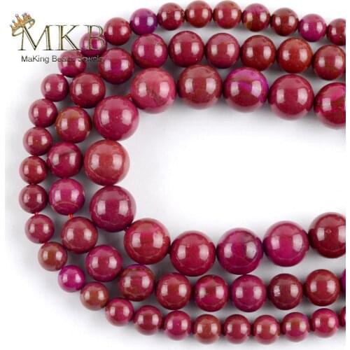 Wholesale Natural Sugilite Stone Beads Round Spacer Loose Beads For Jewelry Making 6/8/10mm DIY Bracelets Necklace Jewellery 15"