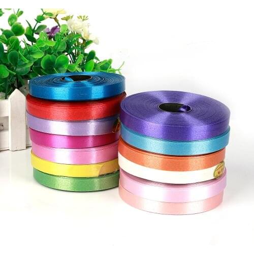 12mm x 25m Roll Balloon Ribbons Thread Silk Satin Ribbons For Decoration Crafts Bow Handmade Gift Wrap Party Wedding Decorative