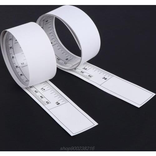 Self Adhesive Metric Measure Tape Vinyl Silver Rulers For Sewing Machine Sticker MY28 21 Dropshipping