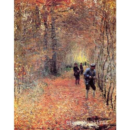 Bedroom art Hunting Claude Monet paintings reproduction home decor High quality Hand painted