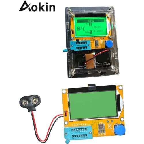 LCR-T4 Mega328 Transistor Tester Diode Triode Capacitance ESR Meter MOS PNP/NPN M328 with Capacitor ESR Testing for Arduino Diy