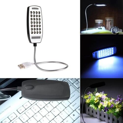 Bright 28 LED USB Mini Book Light Flexible Computer Lamp Laptop Reading Lamps Portable Dormitory LED Light