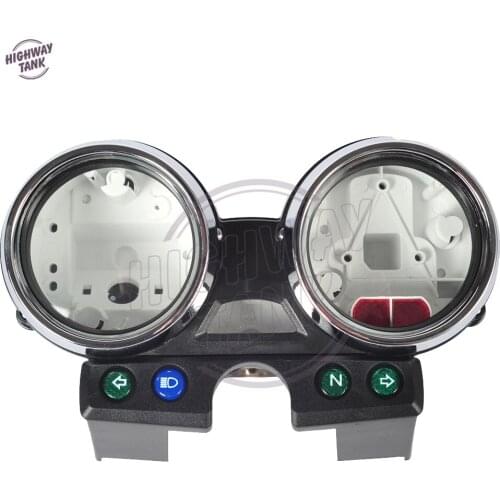 1 Set Chrome Motorcycle Speedometer Tach Gauge Cover Moto Speed Gauge Shell case for Kawasaki ER5 ER 5 ER-5 ER500 free shipping