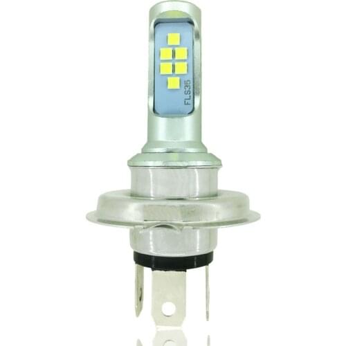 1 Pcs H4 H6 LED Motorcycle Headlight BA20D P15D LED Bulbs Canbus Fog Lights DRL Lamp 12SMD 1200LM Hi/low Scooter Motor Headlamp