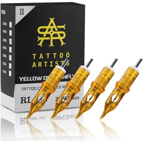 20Pcs Professional Tattoo Needles RL 0.35mm Disposable Sterilized Safety Cartridge Tattoo Needle For Microblading Tattoo Machine