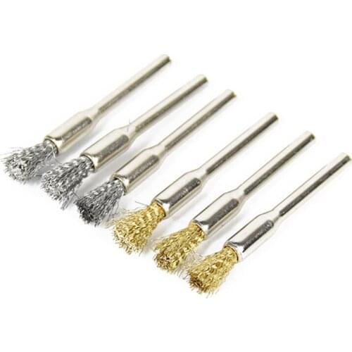 36PCS SET Power tool 36Pcs/set Stainless Steel Brass Steel Wire Brush Polish Wheels Stainless Rotary Metal Surface Hand Tools