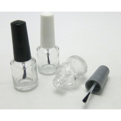 500 x 7ml Clear Glass Bottle With Brush Cap 7cc Empty Nail Polish Botlte Glass Container