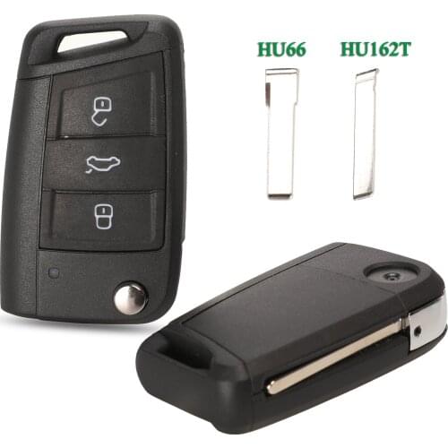 Bilchave 3 Buttons Remote Car Key Shell Case Fob For Volkswagen Passat Golf 7 MK7 Skoda Seat Leon For Skoda Octavia Replacement