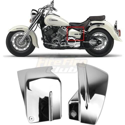 Motorcycle Battery Side Fairing Cover Guard Protect For Yamaha V-Star 650 / DragStar 650 / XVS650 / XVS650A Custom Classic