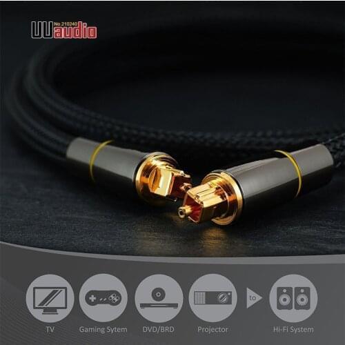 U124 hifi Digital Optical audio cable / HiFi 5.1DTS Audio decoding / 1m 1.5m & 2M