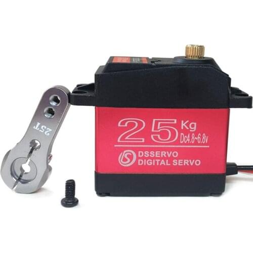 25KG Digital Servo Full Metal Gear High Torque Waterproof for RC Car Crawler Robot Control Angle 270