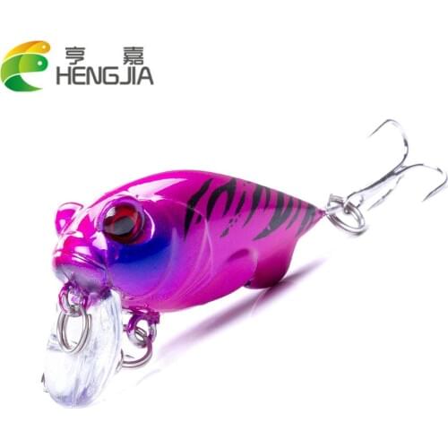 HENGJIA Crankbait Fishing Lures Crazy Wobblers 5.2g 40mm Topwater Artificial Crank Hard Bait bass Floating Fishing Lures
