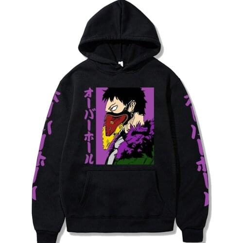 My Hero Academia Overhaul T Hoodie Long Sleeve Streetwear Long Sleeve Hoodies Adult Hooded Sweatshirts For Men Japan Style