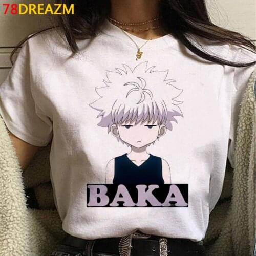 Hunter x Hunter Killua clothes men vintage casual tumblr harajuku harajuku kawaii top tees ulzzang