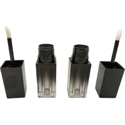 5ml Lip Gloss Containers Gradient Black Square Cosmetic Container Makeup Empty Lip Gloss Lipgloss Tubes 10 pcs 30 pcs 50 pcs