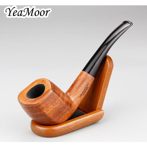 Creative Flat Sides Rose Wood Pipe 9mm Filter Smoking Pipe 10 tools free Tobacco Pipe Handmade Rosewood Smoke Pipe