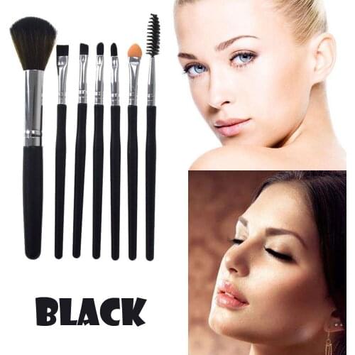 7 Pcs Silicone Makeup Brush Kit EyeShadow Brush Cosmetics Blending Brush Tool Make Up Soft Brush Cosmetic Beauty Tool Kit Hot