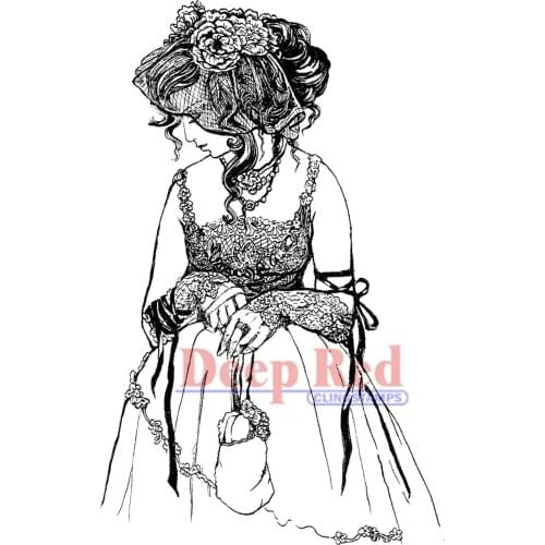 Girl Transparent Clear Silicone Stamp/Seal for DIY scrapbooking/photo album Decorative clear stamp M13802