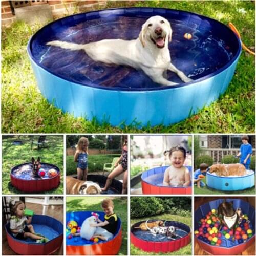Dog Pool Foldable Dog Swimming Pool Pet Bath Swimming Tub Bathtub Pet Swimming Pool Collapsible Bathing Pool for Dogs Cats Kids