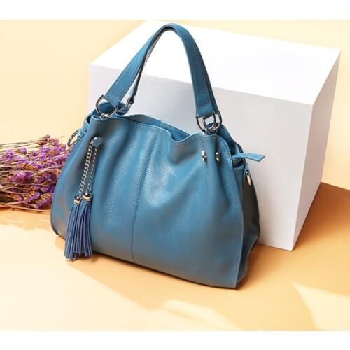 Genuine Leather Handbag Women Shoulder Bag Female Large Tote Bag Lady Crossbody Messenger Bags For Women 2020 Bolsa Feminina Sac