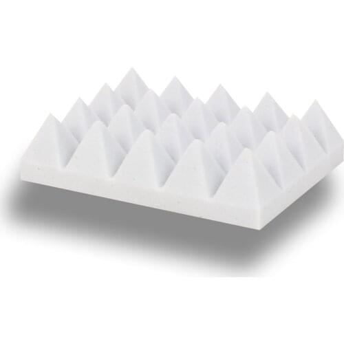 TURKISHFOAM 1075 Basotect Pyramid Sponge 25 CM X 25 CM X 30 MM Melamine Foam Sound Insulation Material Acoustic Solution