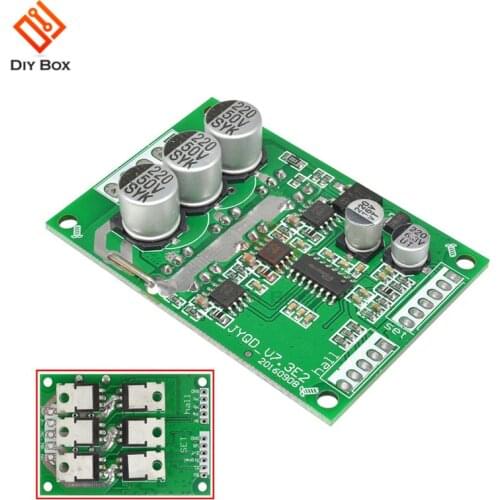 DC 12V-36V 500W PWM Brushless DC Motor Controller With Hall BLDC Driver Board JY01 24V 20A Car Driver Control Board Module