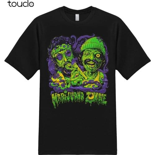 Cheech and Chong Marijuana Zombie Weed 420 Stoner Funny Graphic T-Shirt