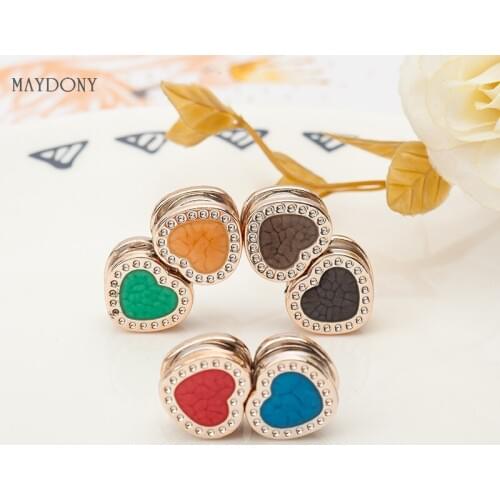 XT89 wholesale fashion headwear scarf magnet brooch heart hijab clips 12pcs/lot