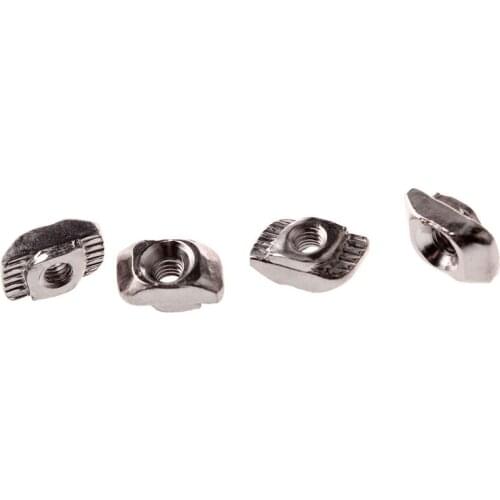 10/20/50/100PCS M3 M4 M5*10*6 for 20 Series Slot T-nut Sliding T Nut Hammer Drop In Nut Fasten Connector 2020 Aluminum Extrusion