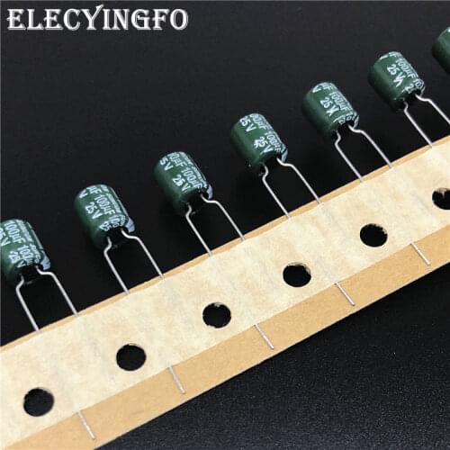 20Pcs/100Pcs 100uF 25V100UF SUNCON SZ Series 6.3x7mm Wide Temperature Range 25V100uF Aluminum Electrolytic Capacitor