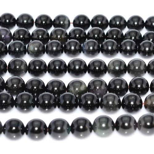 2018 Pulseira Feminina Erkek Bileklik 5a Grade Natural Obsidian Beads, Loose Beads Barrel Bead Spacer Donghai Necklace Bracelet
