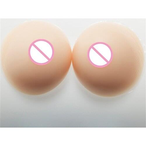 2800g/pair Classic Round Breast Forms Silicone Boobs Fake Tits Enhancer For Crossdresser Drag Queen Shemale Transgender