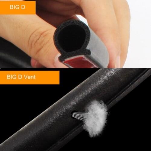 4M BIG D Car Door Seal Strips Stickers Trunk Soundproofing Waterproof Sealing Sticker Universal Automobiles Interior Accessories