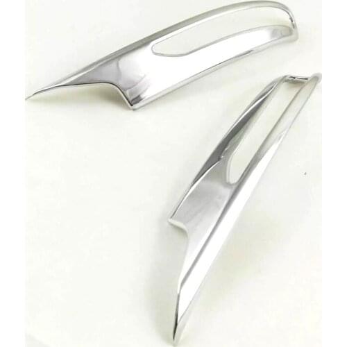 ABS Matte Chrome Rearview Mirror Rubbing Strip Rearview Mirror Scuff Stickers Fit For Renault Koleos 2017 Second Generation 2pcs