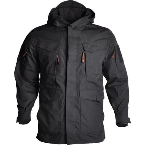 Army Tactical Mens Waterproof Windbreaker Hoodie Jacket Outwear M65 Winter Fleece Military Camouflage Male clothing US