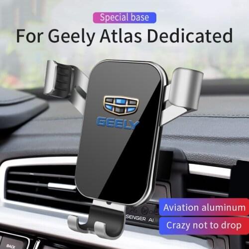 Car Mobile Phone Holder Mounts Stand GPS Bracket Phone Gravity Navigation Bracket For Geely Atlas 2015-2020 Car Accessories