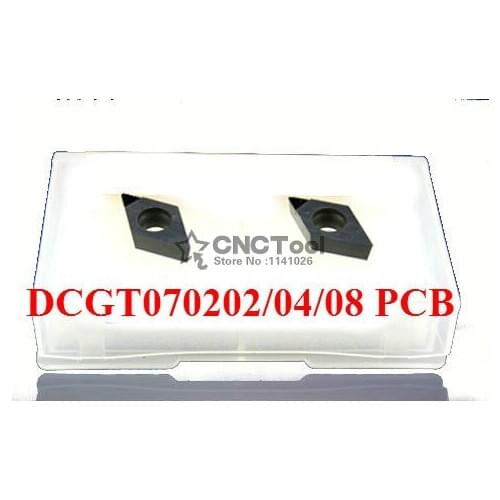 Free shipping 2PCS DCGT070202/DCGT070204 / DCGT070208 PCD Inserts,CNC PCD Diamond insert For Lathe Tools Inserts For SDJCR/SDNCN