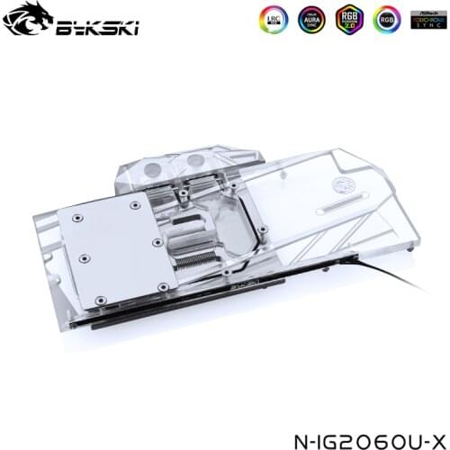 Bykski Water Cooling Block For Colorful IGame Geforce RTX 2060 Ultra Colorful IGame Geforce RTX 1660 Ti Ultra 6G ,N-IG2060U-X