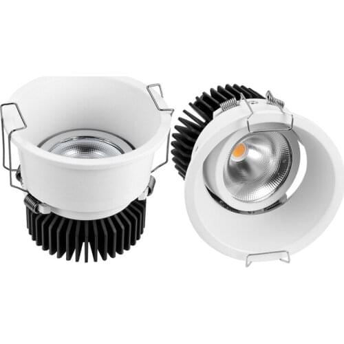 COB Led Anti-Glare Recessed Downlight Light 5W 7W 10W 15W 20W Led Ceiling Spot Light AC220V 230V For Indoor Hotel Room Lighting