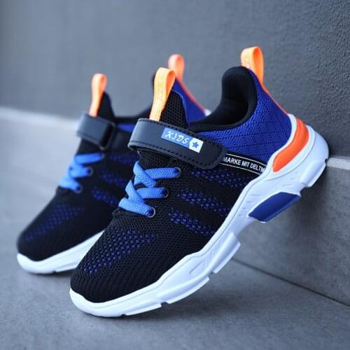 Kids Sneakers Cushioning Anti-slip Sole Childrens Shoes Mesh Breathable Boys Sneakers Soft Bottom Comfortable Boys Shoes